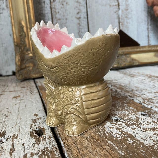 Amazon.co.jp: 70-80s ヴィンテージ*古い 陶器 怪獣 恐竜 灰皿